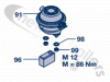 03.060.00.13.0 & 02.0327.38.00  BPW Axle - Rear Steer Locking Chamber and block