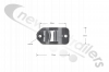 103024000 Legras Door Catch (For External Locking Bars) With Securing Tab