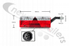 25-7420-707     Aspoeck Tail Lamp Europoint III (3) Full Led - R/H With 7 Pin Connector & LED Superpoint IV Outline Marker