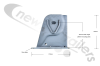 S-94002700 STAS SAF Nearside Axle Pivot Hanger Bracket 250mm With STAS Mounting Plate Fixing (Welded by STAS)