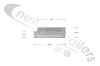 08753001 Keith Walking Floor Plank Slat End Cap Aluminium 97mm Keith Logo Single Seal (x1)