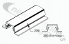 83246801 Keith® Walking Floor® Splash Guard Hold Down Bearing  6' = 1.8 m long