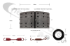 50500003 Valx Brake Shoe Set Per Axle - 420x180