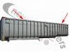 ENG-2160-C (11100mm) Top Rail Alloy Extrusion Profile LG:11100 Fruehauf Ribsider Body