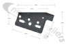 F-104724101 STAS Adjustable Light Bracket Support Universal Left Hand Nearside (Light Wing)