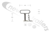 M-97006700 STAS Under Run Securing Pin with Chain - For RockSTARS and U-ROCKSTARS