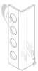 M-32028205 STAS Planker Horizontal Top Hung Door Reinforcement Profile Hinge THD