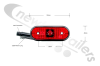 30163061 Aspoeck Unipoint Rear Red Marker Lamp With 0.5m Assy 3 Connection Cable