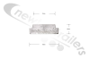 04574001 Keith Walking Floor Plank Slat End Cap Aluminium 97mm Keith Logo Double Seal (x1)