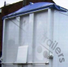 Planker 8" Doub Hinge Back Flap Dawbarn Cover Sheet Rear Back Flap for Fruehauf Tipper 8" For Double Kick Hinge Trailers - Blue
