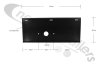 N1009145 Light Bracket Main Lamp Mounting Plate NS - 2019> Fruehauf - Mild Steel