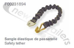 F00231894 Legras Elastic Safety Tether (Bolt On One End, Hook The Other)