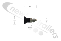 30182423 Knapen Locking Pin For Pneumatic Floor Mat - M16 Thread