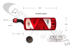 25-2810-507 Aspoeck Replacement Ecopoint II Left Hand (UK NS) Lamp With Side Marker Light