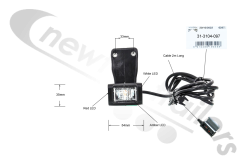 31-3104-097 Aspoeck Superpoint 4 Side Marker Pendant RH 2m P&R  - Offside