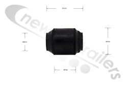 5012067 Kraker Spring Pin Bushing 60x30x82mm