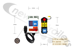 86100050 Keith Walking Floor® 4 Button Wireless Remote Control & Receiver