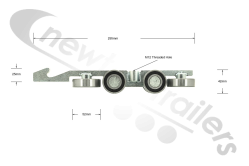 30157340 Knapen EXSIDE Side Opening Door Roller