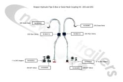 Swan Neck Kit Knapen Hydraulic Pipe S-Bow or Swan Neck Coupling Kit - 20S and 25S