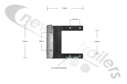 7371065.1 Cargo Floor Stainless Steel Anti Wear Profile For 156.8mm