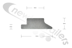 211098-570 Kraker Hydraulic Door Alu Locking Wedge