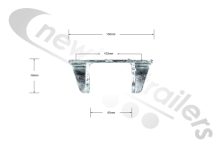 CF201252 SDC Curtainsider Door Hinge Body Mounting Bracket