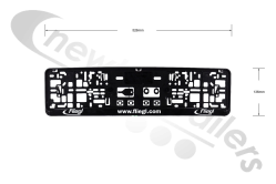 491041 Fliegl Number Plate Holder
