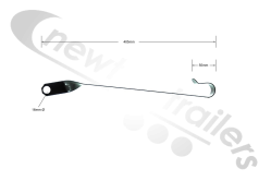 1000800 JOST Landing Leg Handle Hook