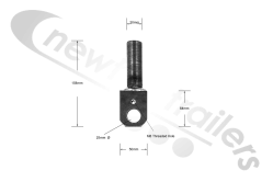 C&C Clevis Fliegl Aggregate Pushout Door Ram Clevis Pin