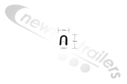 RUMS101/50 Side Rail Black Edging Trim / Capping Per Meter