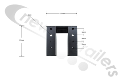 F-107097800 STAS Moving Floor Landing Leg Fixing Bracket Profile Complete Bracket