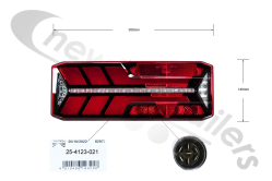 25-4123-301  Aspoeck EcoLED III LH Nearside 7-Pin (+4x 2 pole ASS2 (2xT+R+SMCG)) SP 4 24V