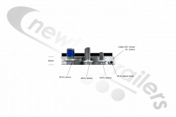 9146B AFTERMARKET Lift Axle Fitting Kit, Including Collars
