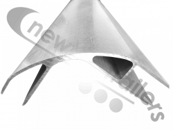 BALPR00222  Knapen Aluminium Front Corner Profile L - 5992mm