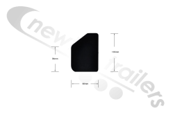 DOPBR STAS Plastic Bumper End Cap Offside Right (Old Style)