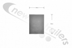 STAS 220S Stas Cover Sheet Support Arch Aluminium Mounting Plate