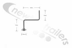 M-99010202 STAS Cover Sheet Winding Handle Front Round Pole with Pin