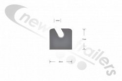 STAS248G02L STAS Cattle Clamp Counter Sunk Plate Left