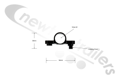 03.189.14.61.0 BPW ABS / EBS Sensor Holder With Dowl