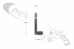 STAS348AL STAS Cover Sheet Stop - Straight & Rotating