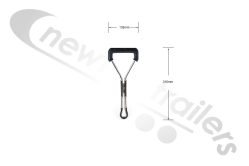 5004783 Kraker Door Locking Bar Handle