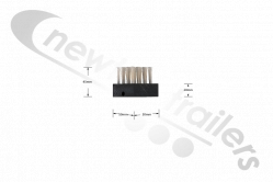 BDICO52001 Knapen Moving Bulk Headboard Chariot Brush Block for Knapen Moving Floor Trailer