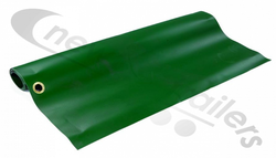 BDICO27001 Moving Headboard Floor Mat for Walking / Moving Floor Trailers (Green)