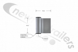 BALPR00302 Knapen Door Hinge Alloy Profile For Standard Doors Alu Hinge L=95 Up To 2016 - 17