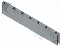 BALPR00105 Knapen Profile Plank / Panel Aluminium 600mm L=3100 mm