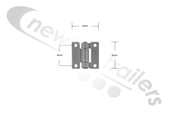 BDICO34018 Knapen Rear Bumper Hinge for Light Protection Cover