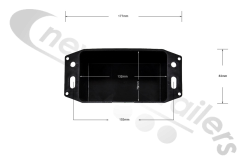 15-5270-007 Aspoeck Tail Lamp Protection Sheld Back Cover - 152mm Centres