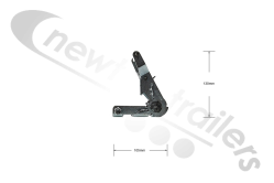 Newton 021 Dawbarn Cover Sheet Side Ratchet for 2" Strap - Max 2000Kg's (Small)