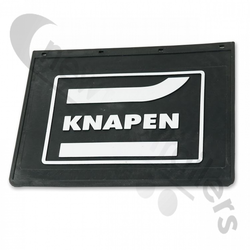 BDICO32003 Mud Flap For Super Single Mud Wing - Flex Rubber With "Knapen" Logo 350 x 450mm