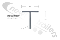 20-HADR-03 T BAR HANDLE Cover Sheet Winding Handle